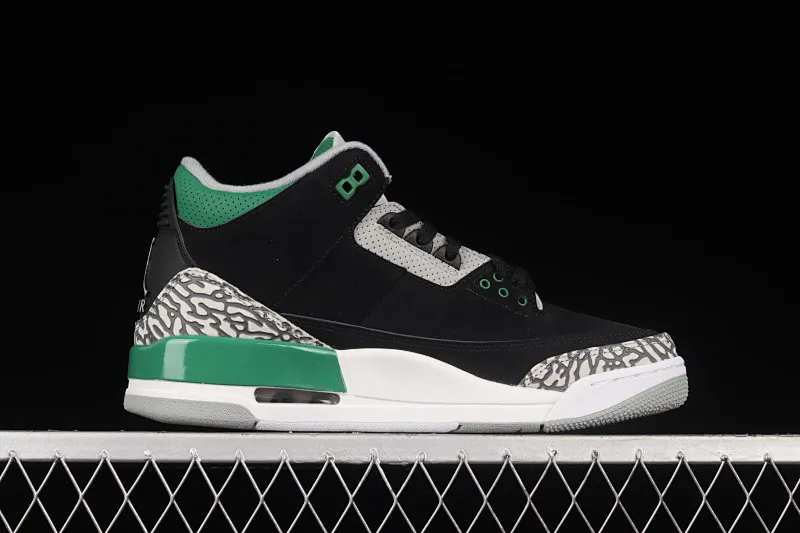 All categories Air Jordan Jordan series basketball shoes Air Jordan 3 foreign trade version Air Jordan 3 Retro "Racer Blue" AJ3 Joe 3 black and green CT8532-030